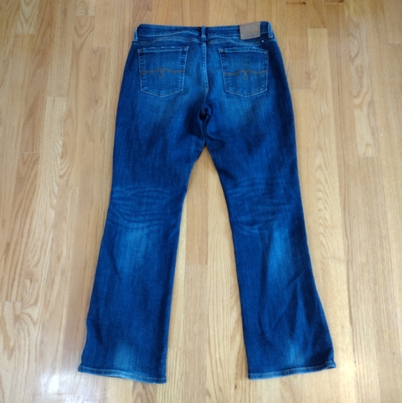 Lucky Brand Lolita Boot Cut Jeans Size 8 Mid Rise Medium Wash Boho Western - Picture 4 of 4